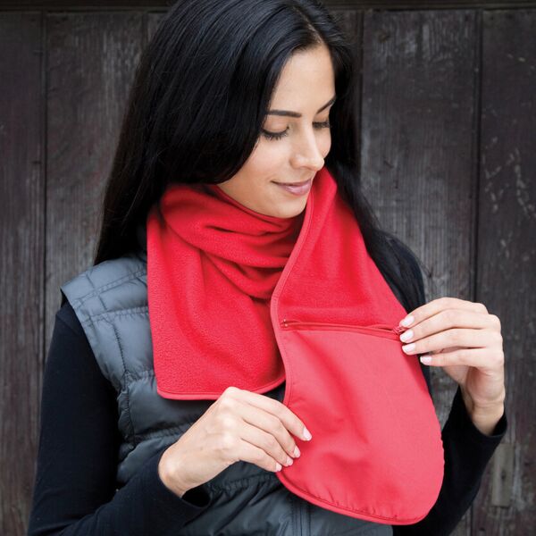 Polartherm™ fleece scarf with zip pocket Thumbnail